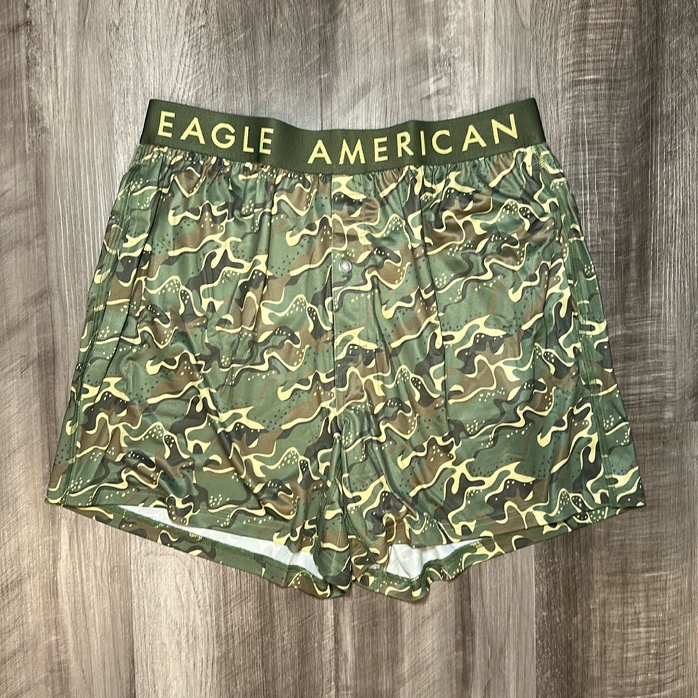 American Eagle Camo Ultra Soft Pocket Boxer - Small